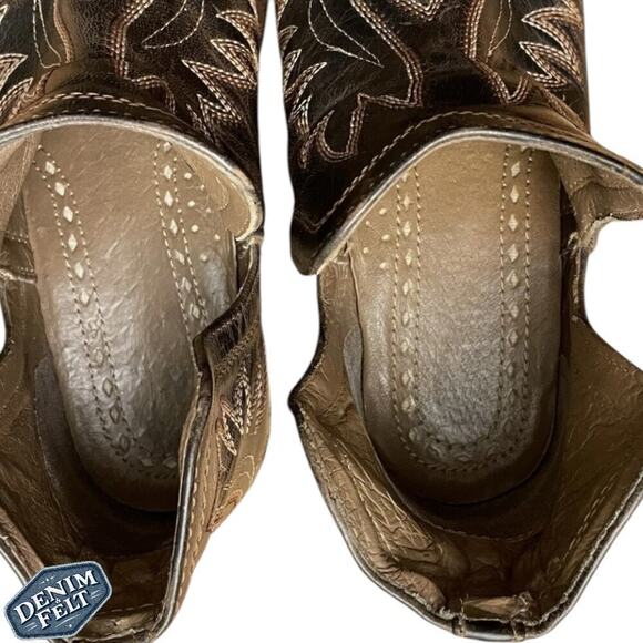 Ariat Women’s Weathered Brown Dixon Western Booties/Boots | PRELOVED!! - Picture 9 of 15